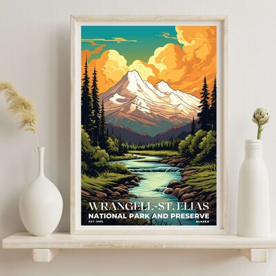 Wrangell-St. Elias National Park and Preserve Poster, Travel Art, Office Poster, Home Decor | S7 - image6